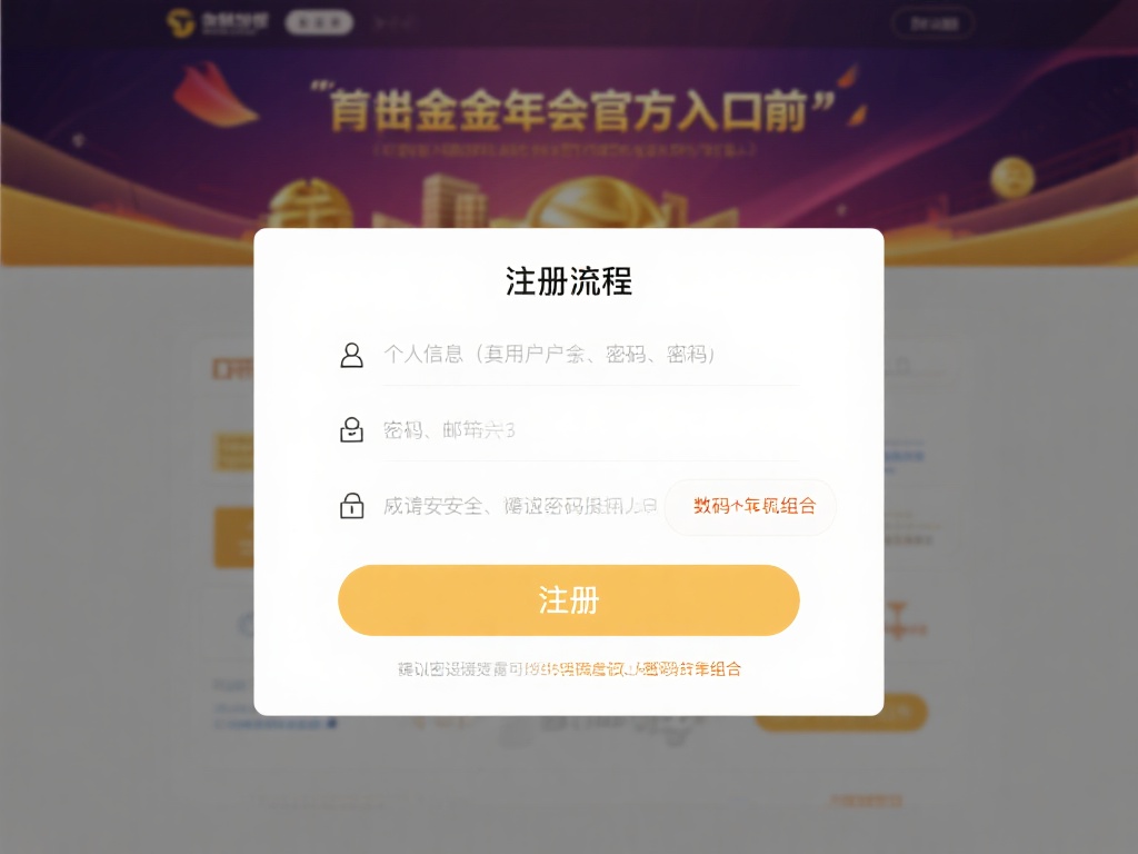 注册流程：
在进入金年会官方入口后，点击页面显眼