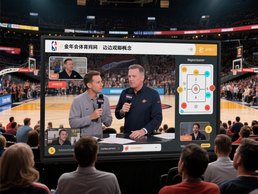 以某高峰篮球赛事为例，金年会体育官网推出了边看边聊