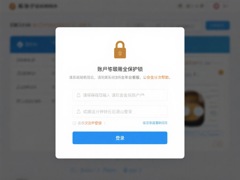 账户被锁定
如果多次尝试登录失败，账户可能会被暂