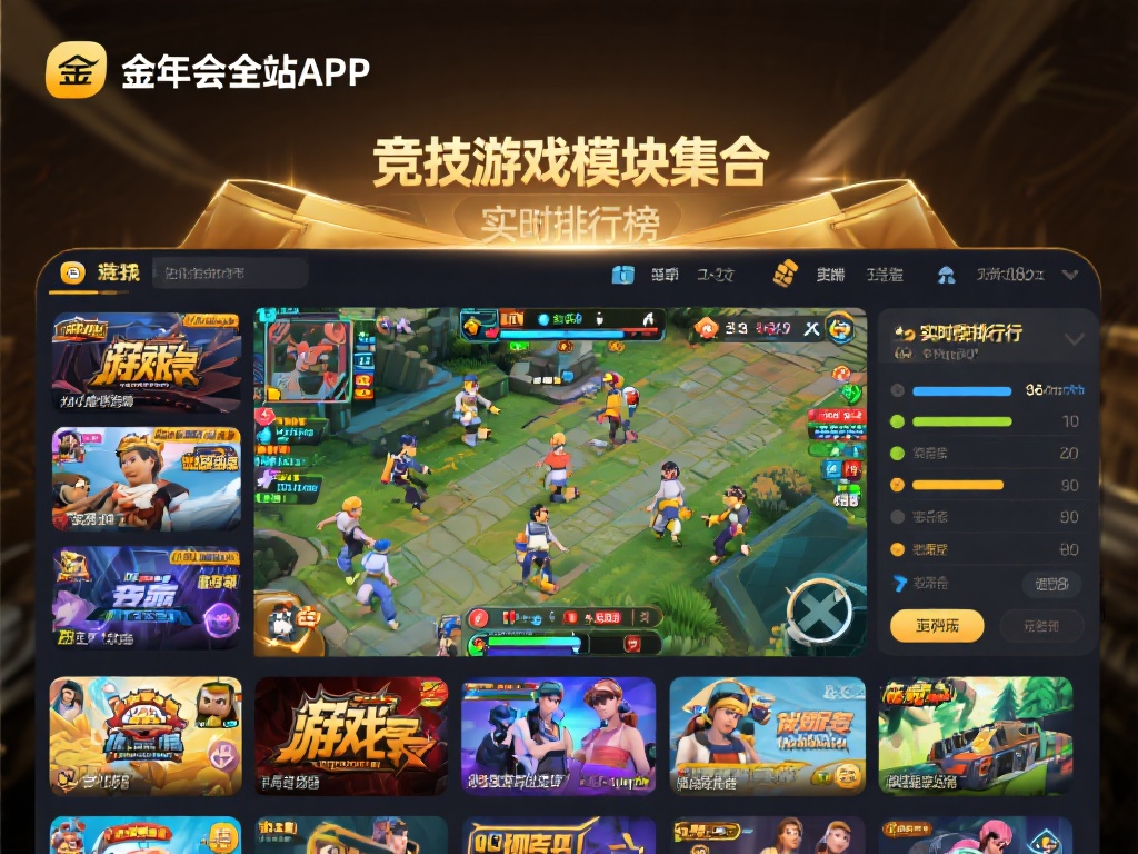 金年会全站app中的竞技游戏模块集合了多款热门游戏